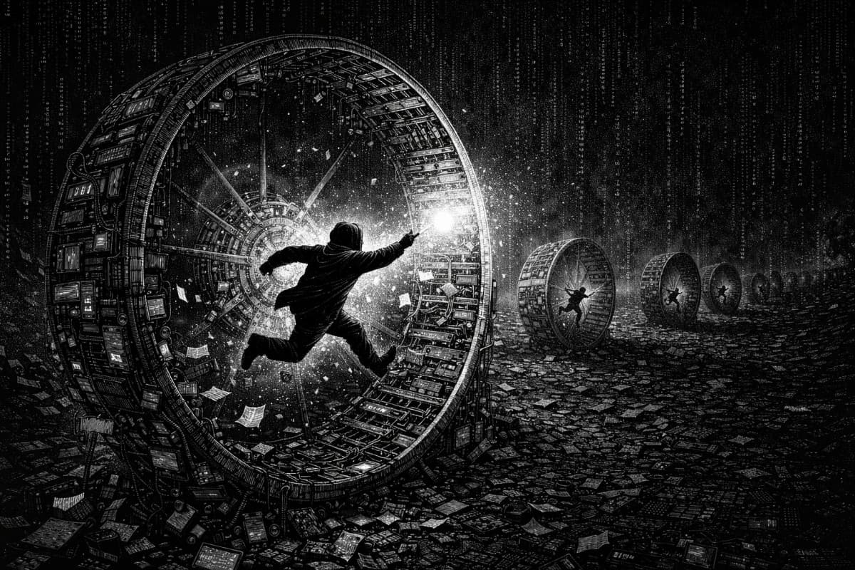 跑在 AI 的輪圈上,停不下來也不敢停